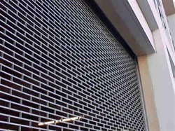 Roll Up Security Grille VISIONAIRE Brick steel curtain VISIONAIRE Brick